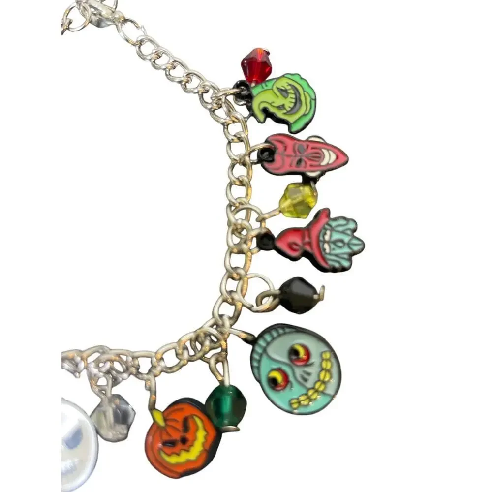 DISNEY NIGHTMARE BEFORE CHRISTMAS CHARM BRACELET 8’-9.5’ SKELLINGTON‎ SALLY